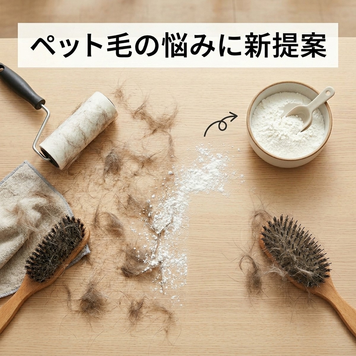 ペットの毛を清潔に保つコーンスターチ活用術と効果