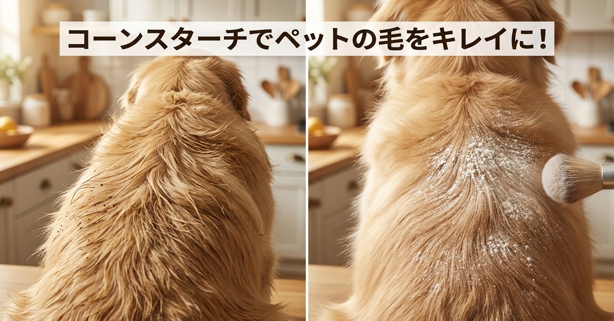 賢い飼い主が実践する、ペットの毛にコーンスターチを活用する新常識