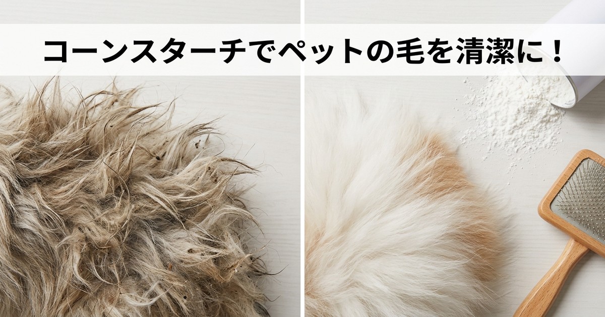 賢い飼い主が実践する、ペットの毛にコーンスターチを活用する新常識