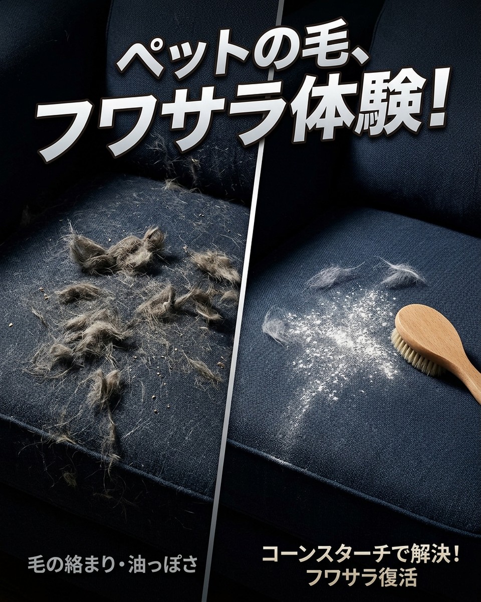 賢い飼い主が実践！コーンスターチでペットの毛をケアする方法