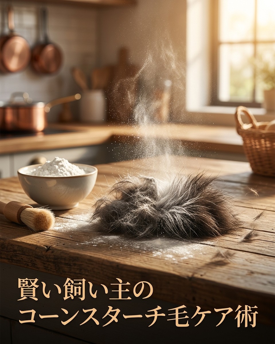 賢い飼い主が実践するペット毛ケア：コーンスターチの活用術と効果
