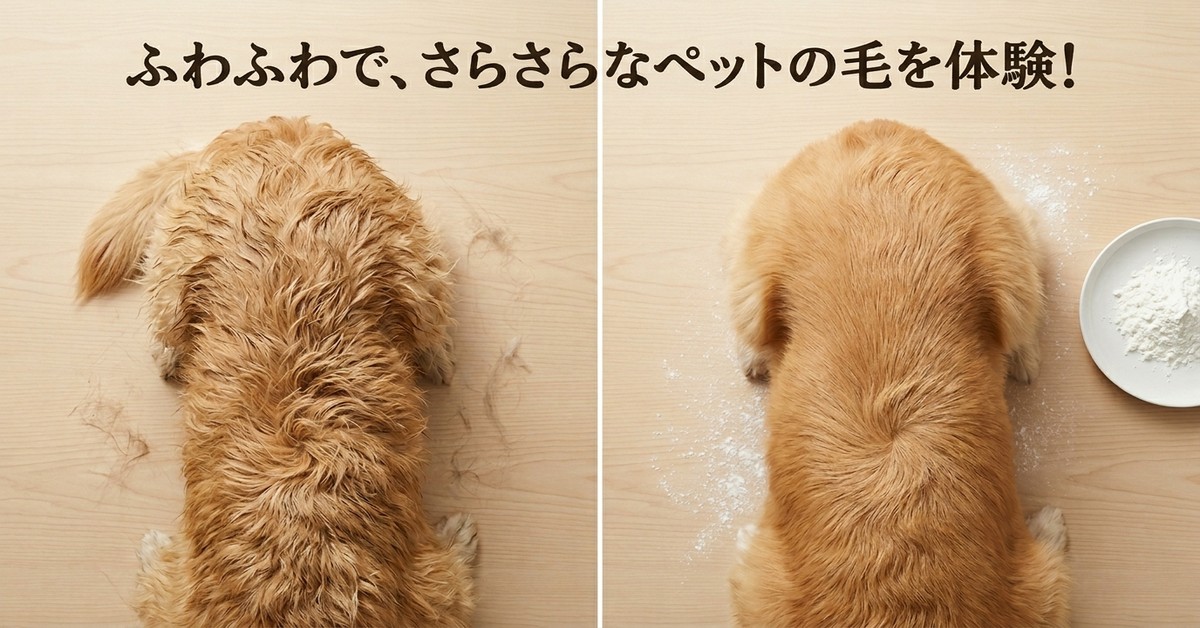 賢い飼い主が実践!コーンスターチでペットの毛をケアする方法
